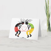 Kokopelli Liebe-Gruß-Karten Karte (Rückseite)