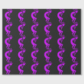 Kokopelli Lila Geschenkpapier (Flach)