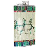 KOKOPELLI lustige Familie + Ihre Ideen Flachmann (Rechts)