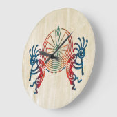 KOKOPELLI / MAN IN DER MAZE + Ihre Ideen Große Wanduhr (Winkel)