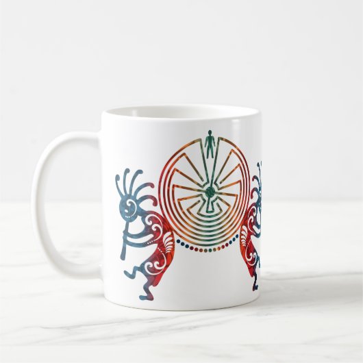 KOKOPELLI / MAN IN DER MAZE + Ihre Ideen Kaffeetasse (Links)