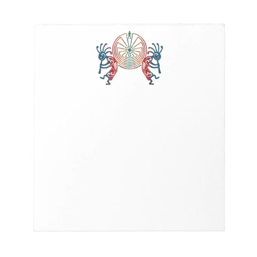 KOKOPELLI / MAN IN DER MAZE + Ihre Ideen Notizblock (Vorderseite)