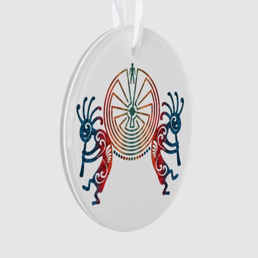 KOKOPELLI / MAN IN DER MAZE + Ihre Ideen Ornament (Vorderseite)