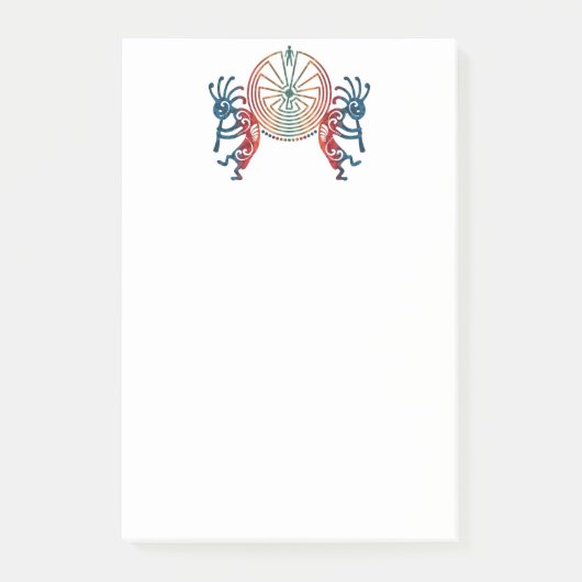 KOKOPELLI / MAN IN DER MAZE + Ihre Ideen Post-it Klebezettel (Vorderseite)