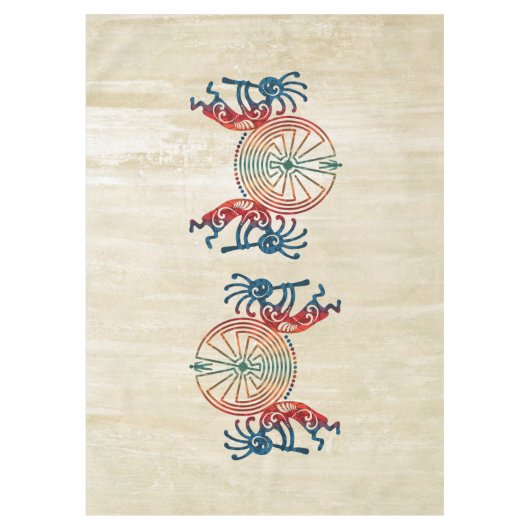 KOKOPELLI / MAN IN DER MAZE + Ihre Ideen Tischdecke (Vorderseite)