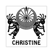 KOKOPELLI / MAN IN MAZE Farbe + Ihre Ideen Gummistempel (Prägung)