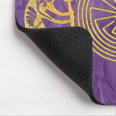 KOKOPELLI / MAN IN MAZE Gold + Ihre Ideen Mousepad (Ecke)