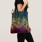 KOKOPELLI / MAN IN MAZE Gold + Ihre Ideen Tasche (Von Nahem)
