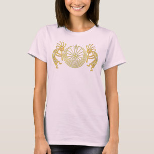 KOKOPELLI/MANN IM LABYRINTH-Gold + Ihre Ideen T-Shirt