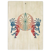 KOKOPELLI/MANN IM LABYRINTH + Ihre Ideen Klemmbrett (Rückseite)