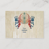 KOKOPELLI/MANN IM LABYRINTH + Ihre Ideen Visitenkarte (Rückseite)