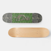 Kokopelli - Marmor- u. grünes Felsenmuster Skateboard (Horizontal)