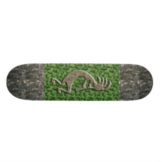 Kokopelli - Marmor- u. grünes Felsenmuster Skateboard