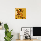 Kokopelli Merrymaker Musician Poster (Heimbüro)