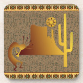 Kokopelli Mesa & Cactus Set #1 Getränkeuntersetzer (Vorderseite)