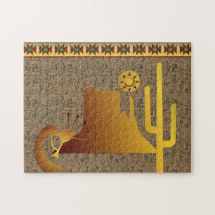 Kokopelli Mesa & Cactus Set #1 Puzzle