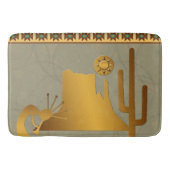 Kokopelli Mesa & Cactus Set #2 Badematte (Vorderseite)