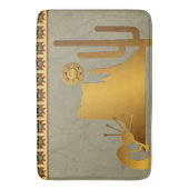 Kokopelli Mesa & Cactus Set #2 Badematte (Vorderseite Vertikal)