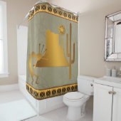 Kokopelli Mesa Cactus & Sun #2 Duschvorhang (Beispiel)