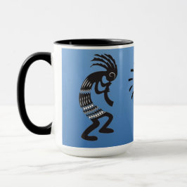 Kokopelli mit dem amerikanischen Sonnensymbol Tasse