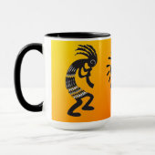 Kokopelli mit dem amerikanischen Sonnensymbol Tasse (Links)