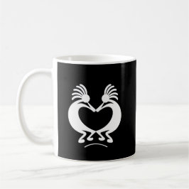 Kokopelli mit Herzen Kaffeetasse