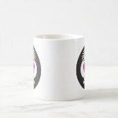 Kokopelli mit rosa Herzen Kaffeetasse (Mittel)