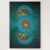Kokopelli mit Sun 20" x 30" Puzzle (Vertikal)