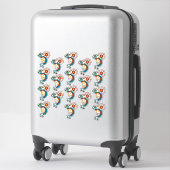 Kokopelli mit Sun Gruppe von 18 Vinyl Sticker (Koffer)