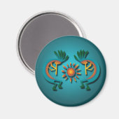 Kokopelli mit Sun Magnet (Vorderseite/Rückseite)