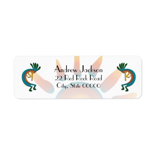 Kokopelli mit Sun-Rücksendeadresse (Vorne)