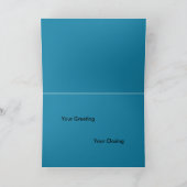 Kokopelli mit Sun Southwest Black Greeting Card Karte (Innenseite)