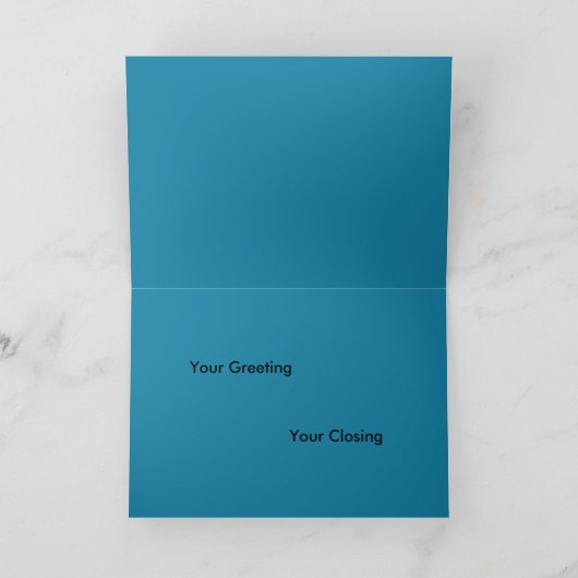 Kokopelli mit Sun Southwest Black Greeting Card Karte (Innenseite)