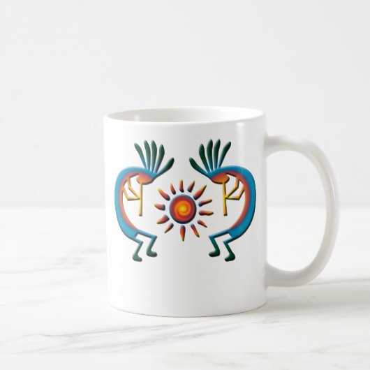 Kokopelli mit Sun Southwest-Tasse Kaffeetasse (Rechts)