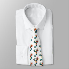 Kokopelli mit Sun White Neck Tie Krawatte