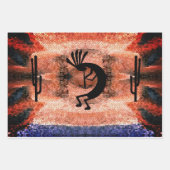 Kokopelli Moasis Landschaft Geschenkpapier Set (Vorderseite 3)