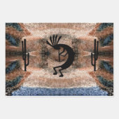 Kokopelli Moasis Landschaft Geschenkpapier Set (Vorderseite 2)