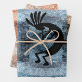 Kokopelli Moasis Landschaft Geschenkpapier Set (Beispiel)