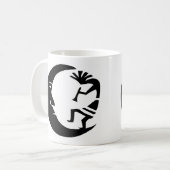 Kokopelli Mond Kaffeetasse (Vorderseite Links)