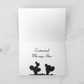 Kokopelli Moon Bats Southwestern Halloween Cards Karte (Innenseite)