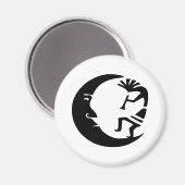 Kokopelli Moon Magnet (Vorderseite/Rückseite)