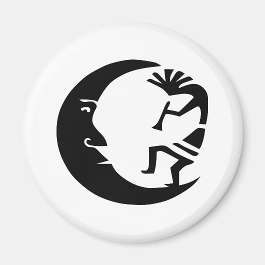 Kokopelli Moon Magnet (Vorne)