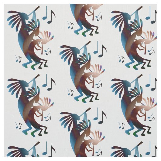 Kokopelli Music Stoff (Muster)