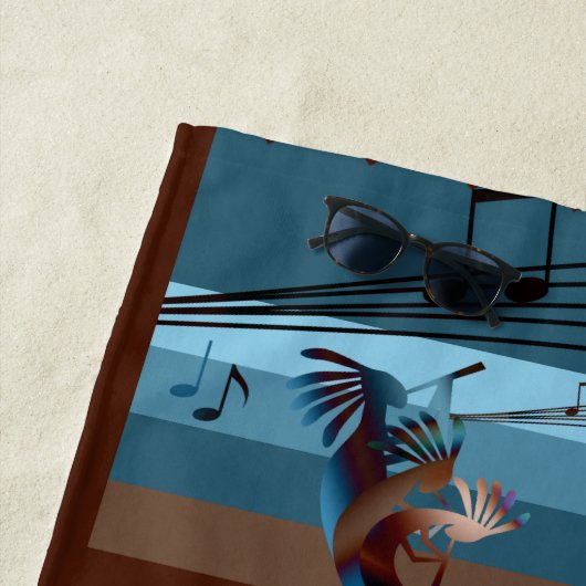 Kokopelli Music Strandtuch (Beispiel)