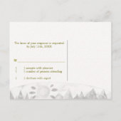 Kokopelli Music Tribal Wedding RSVP Einladungspostkarte (Rückseite)