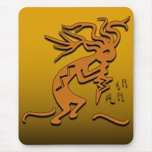 Kokopelli Musical Merry Maker & Notes Mousepad (Vorne)