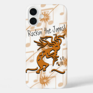 Kokopelli Musical Merrymaker Flute Player iPhone 16 Plus Hülle