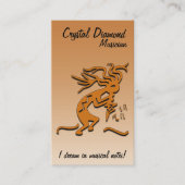 Kokopelli Musician Artwork Visitenkarte (Vorderseite)