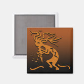 Kokopelli Musician Magnet (Vorderseite/Rückseite)