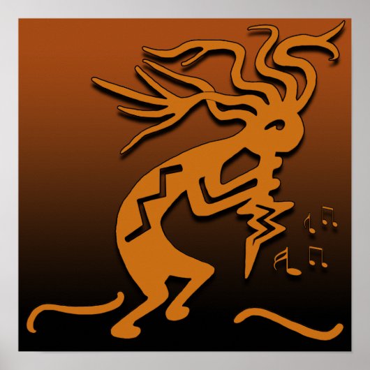 Kokopelli Musician Poster (Vorne)